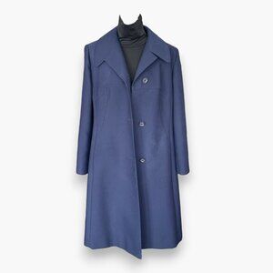 Vintage Thor’s Malmö Navy Blue A-Line Coat | Made in Sweden |